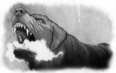 Image result for picture of the hound of the baskerville