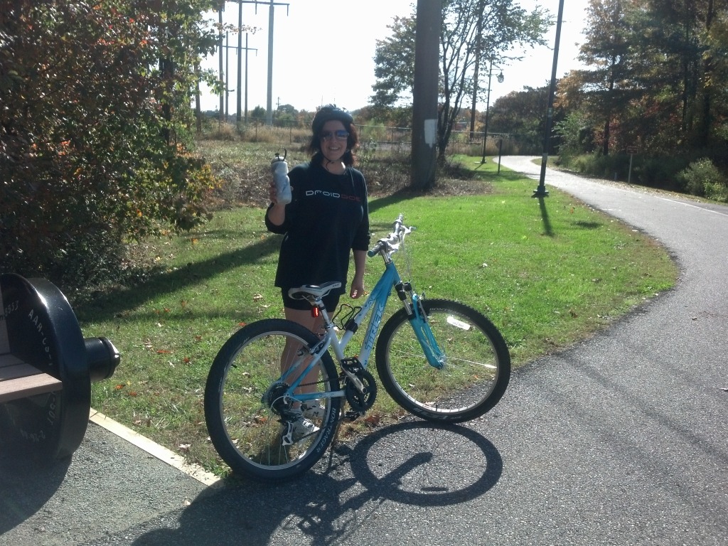 Dianne with bike